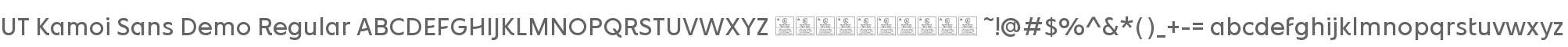 UT Kamoi Sans Demo