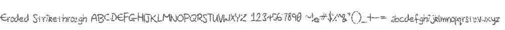Eroded Strikethrough