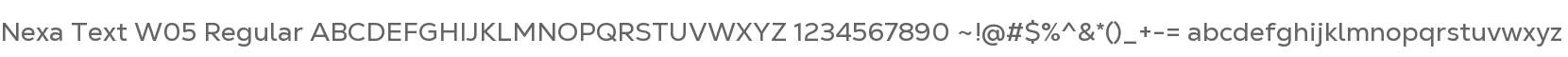 Nexa Text W05 Regular