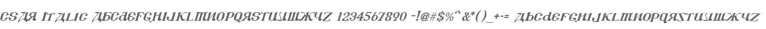 CSAR Italic