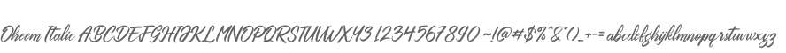 Oheem Italic