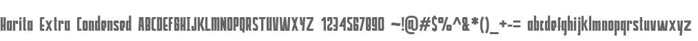 Harita Extra Condensed