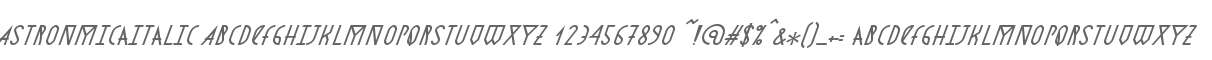 AstronmicaItalic