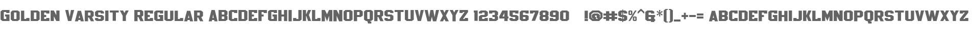 Golden Varsity