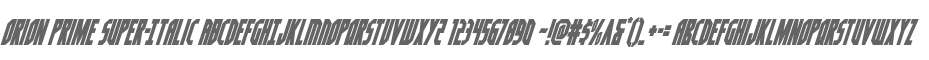 Orion Prime Super-Italic