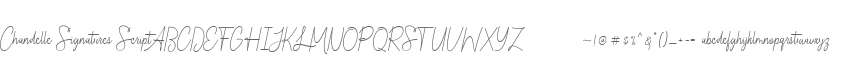 Chandelle Signatures Script