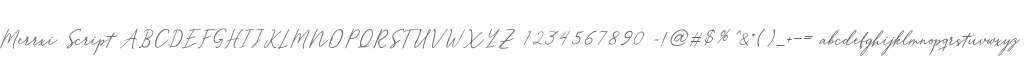 Merrxi Script
