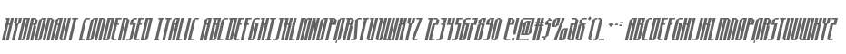 Hydronaut Condensed Italic