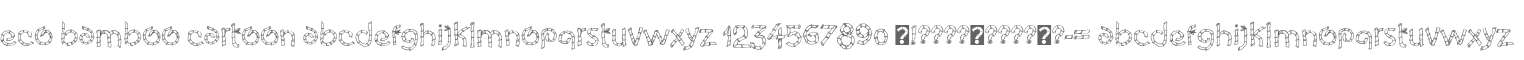 Eco Bamboo Cartoon