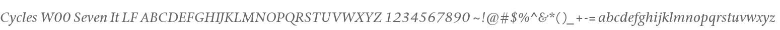Cycles W00 Seven It LF