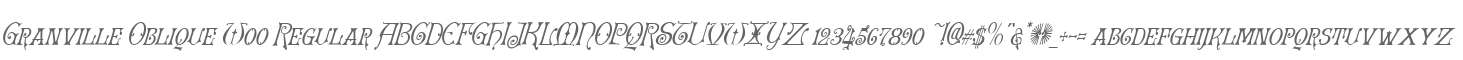 Granville Oblique W00 Regular