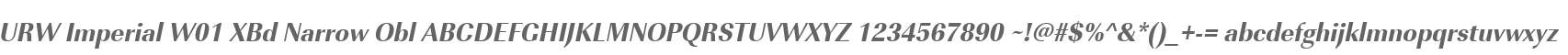 URW Imperial W01 XBd Narrow Obl