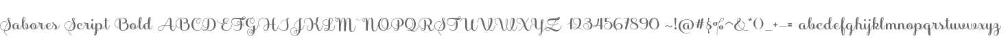 Sabores Script Bold