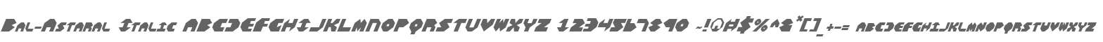 Bal-Astaral Italic