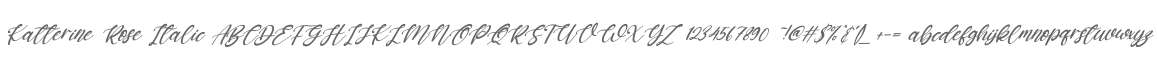 Katterine Rose Italic