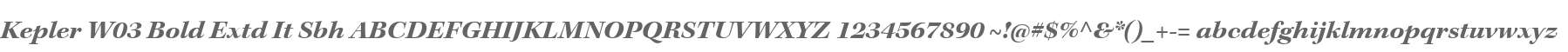 Kepler W03 Bold Extd It Sbh
