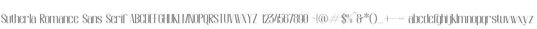 Sutherla Romance Sans Serif