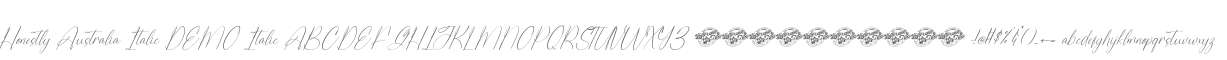 Honestly Australia Italic DEMO