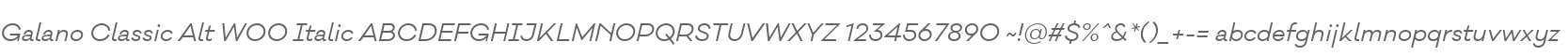 Galano Classic Alt W00 Italic