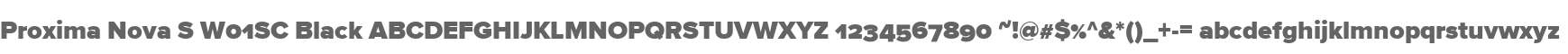 Proxima Nova S W01SC Black