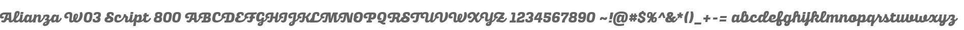 Alianza W03 Script 800