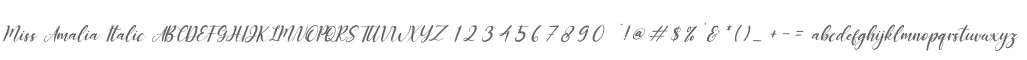 Miss Amalia Italic