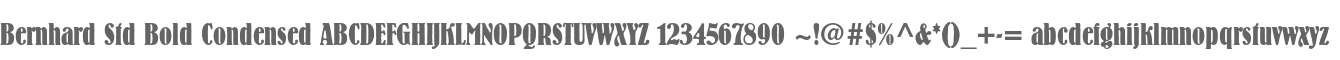 Bernhard Std Bold Condensed