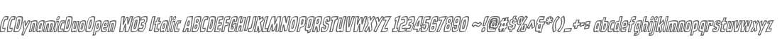 CCDynamicDuoOpen W03 Italic