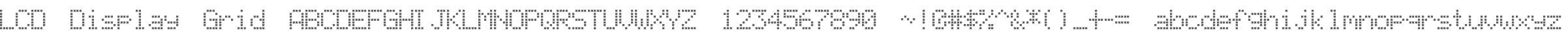 LCD Display Grid