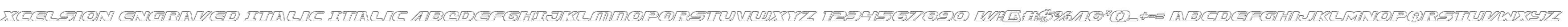 Xcelsion Engraved Italic Italic