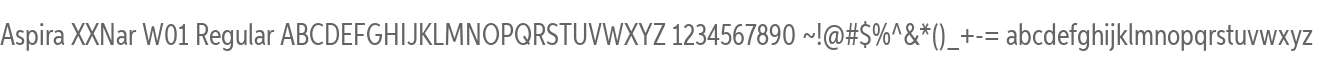 Aspira XXNar W01 Regular