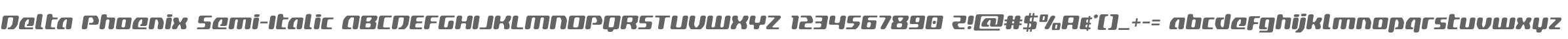 Delta Phoenix Semi-Italic