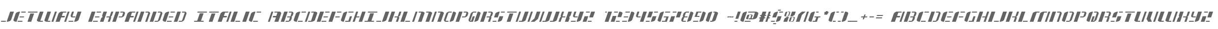 Jetway Expanded Italic