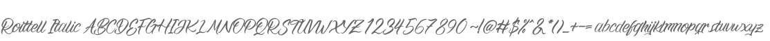 Roittell Italic
