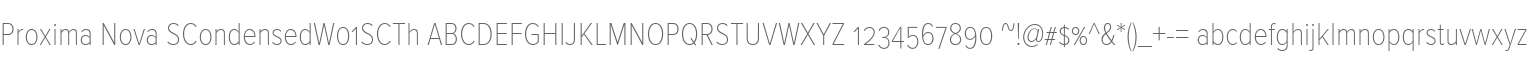 Proxima Nova SCondensedW01SCTh