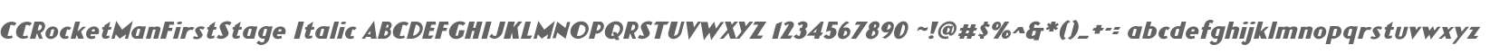CCRocketManFirstStage Italic
