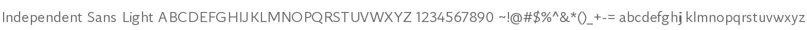 Independent Sans Light