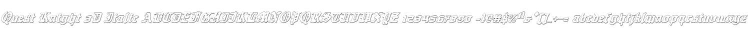 Quest Knight 3D Italic
