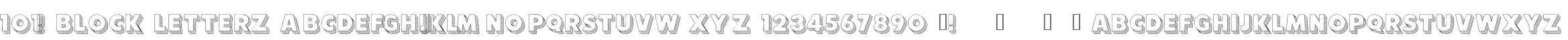 101! Block LetterZ