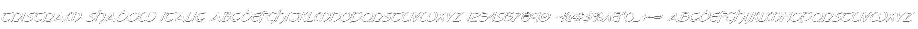 Tristram Shadow Italic