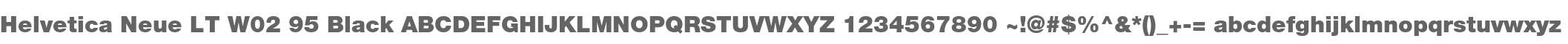 Helvetica Neue LT W02 95 Black
