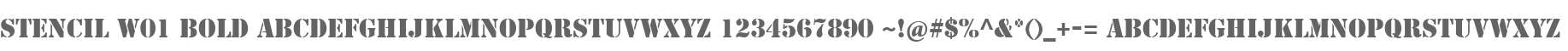 Stencil W01 Bold
