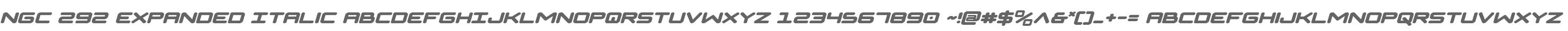 NGC 292 Expanded Italic