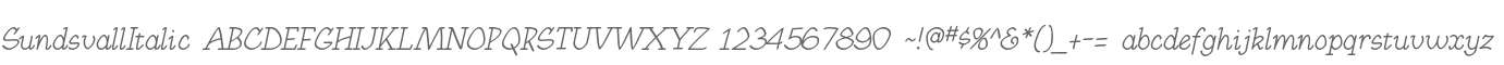 SundsvallItalic