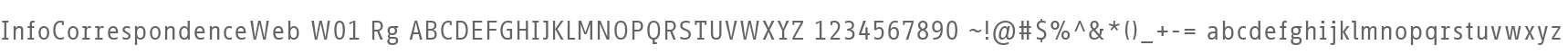 InfoCorrespondenceWeb W01 Rg