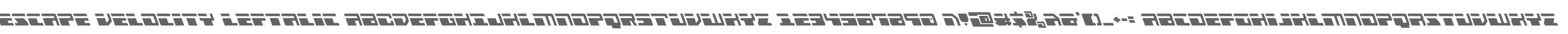 Escape Velocity Leftalic