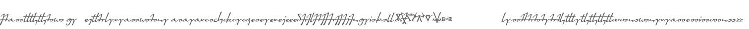 Quiller W00 Ligatures