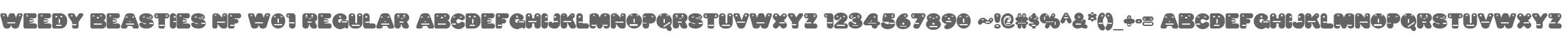 Weedy Beasties NF W01 Regular