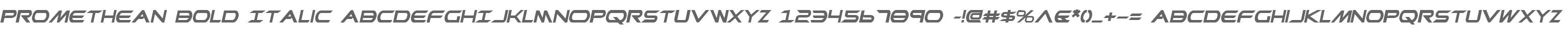 Promethean Bold Italic