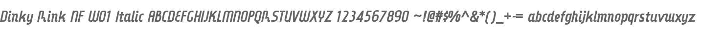 Dinky Rink NF W01 Italic